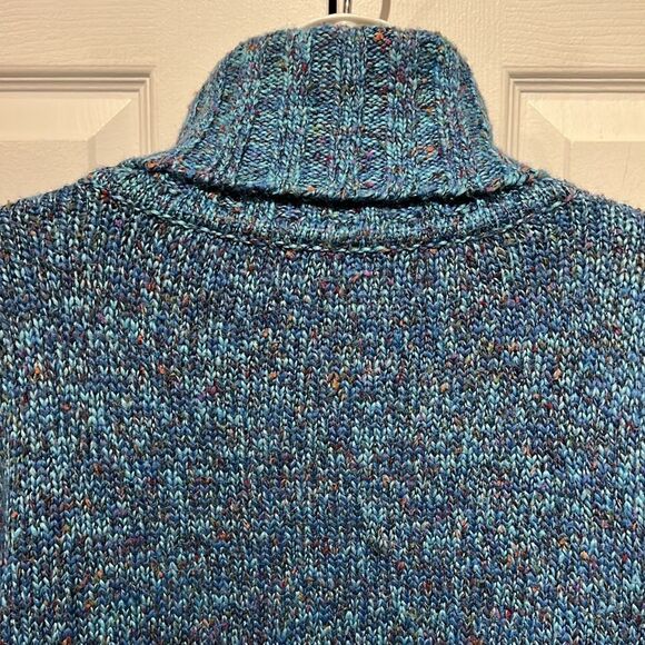 Tabi Blue‎ Turtleneck Asymmetrical Sweater Size S - Picture 7 of 10